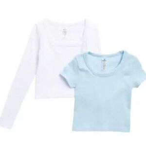 NWT  90 DEGREE BY REFLEX Kids' Assorted 2-Pack Tops